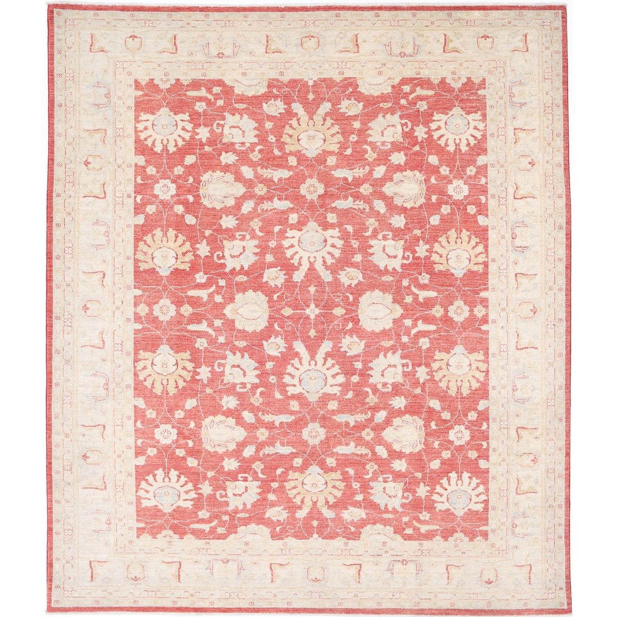 Ziegler 8x9 Handmade Double Knotted Washable Wool Rug - Colorful