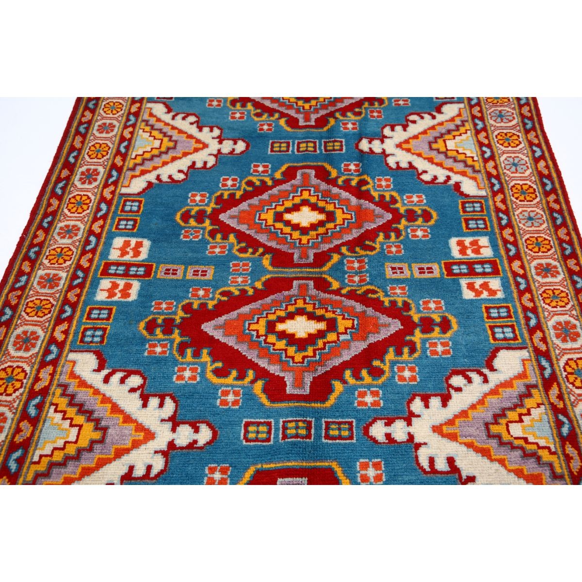 Revival 5x6 Handmade Double Knotted Washable Wool Rug - Colorful