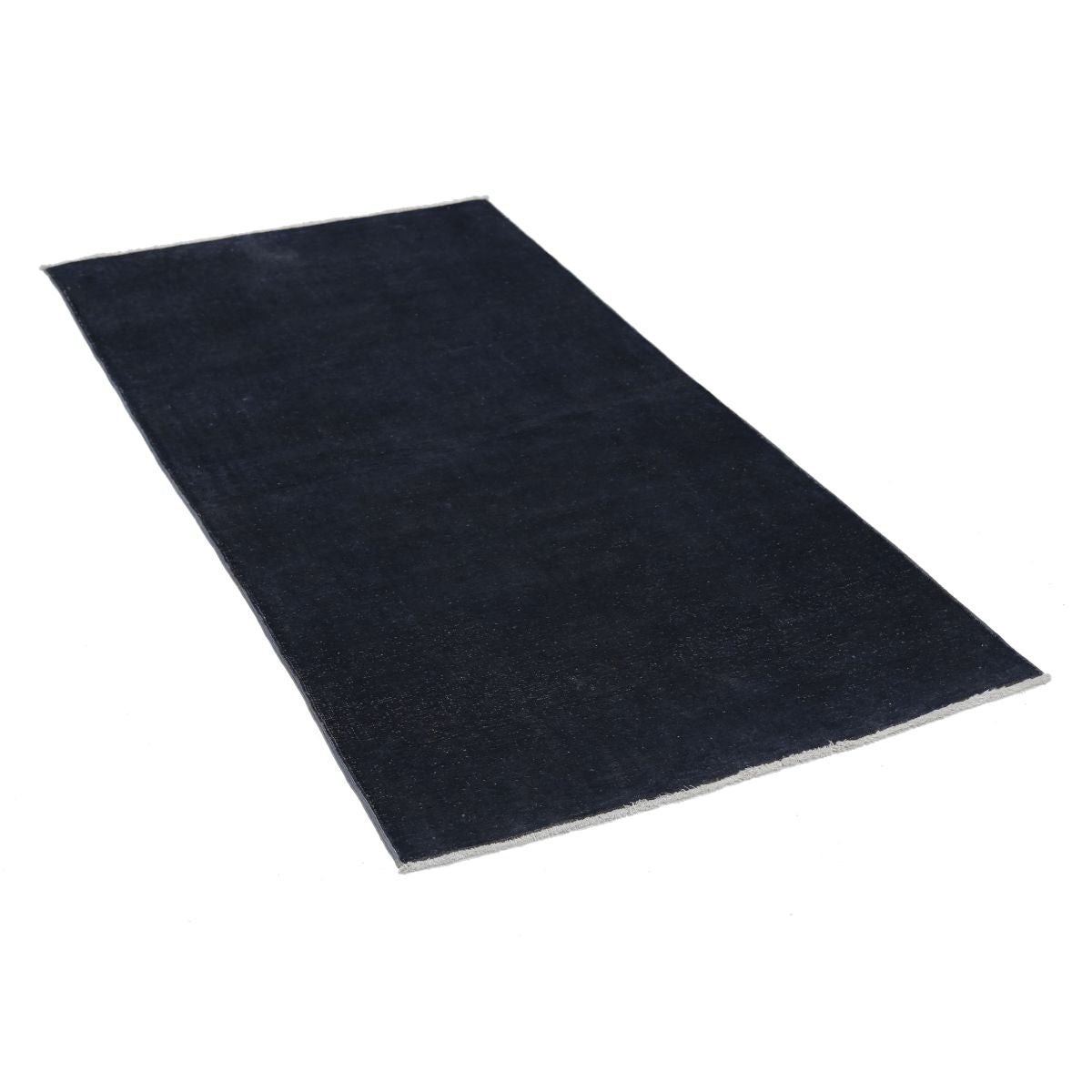 Overdye 3x6 Handmade Double Knotted Washable Wool Rug - Monochormatic