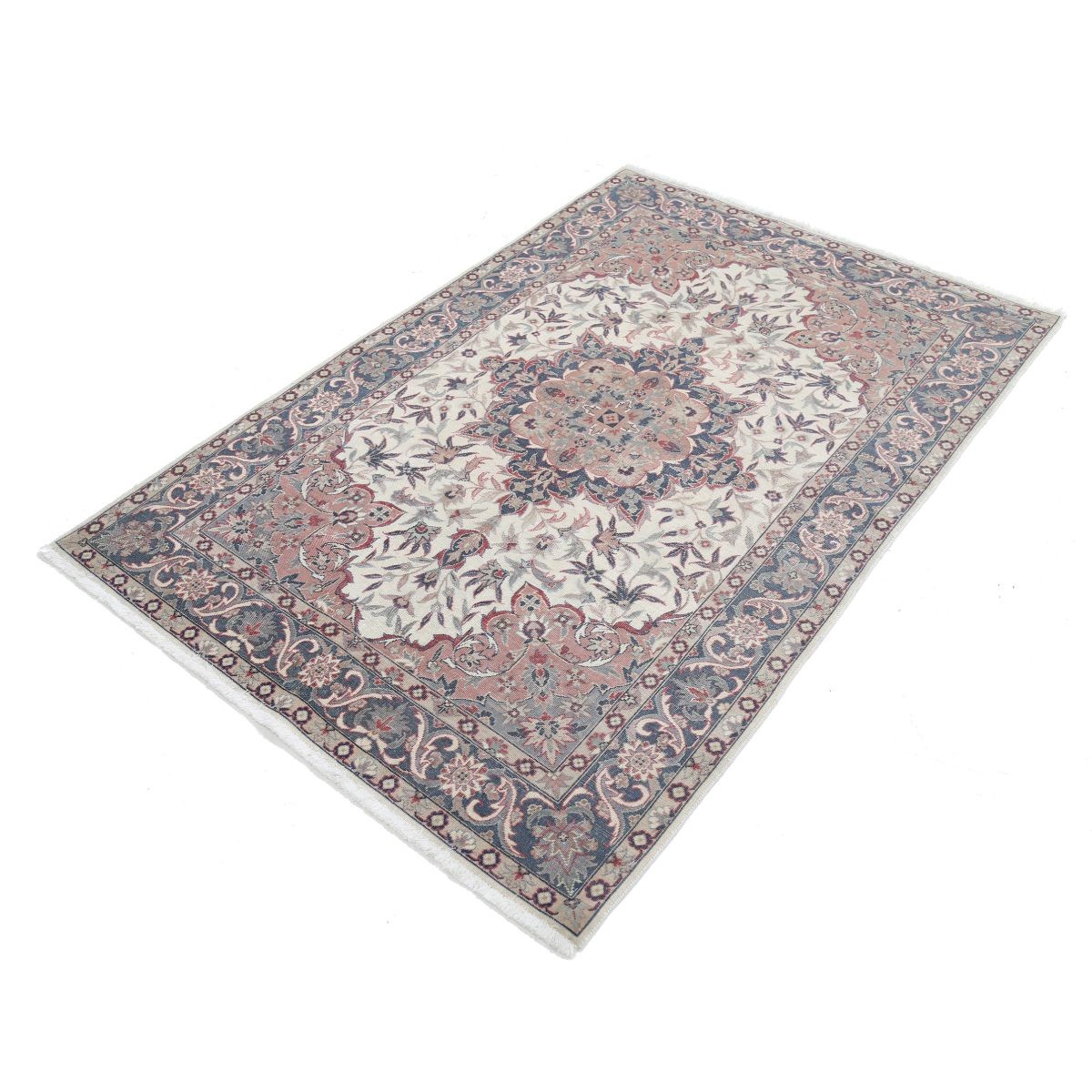 Heritage 4x6 Handmade Double Knotted Washable Wool Rug - Colorful
