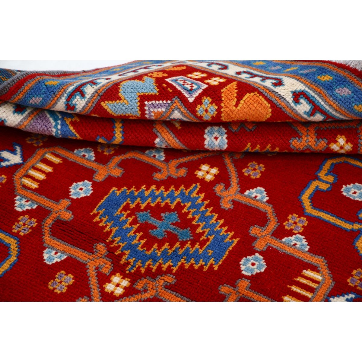 Revival 5x7 Handmade Double Knotted Washable Wool Rug - Colorful