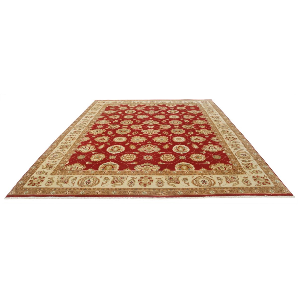 Ziegler 9x12 Handmade Double Knotted Washable Wool Rug - Colorful