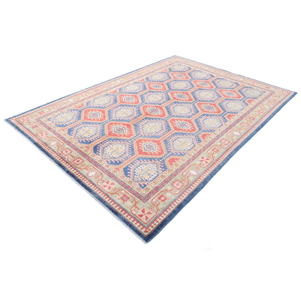 Revival 7x10 Handmade Double Knotted Washable Wool Rug - Colorful