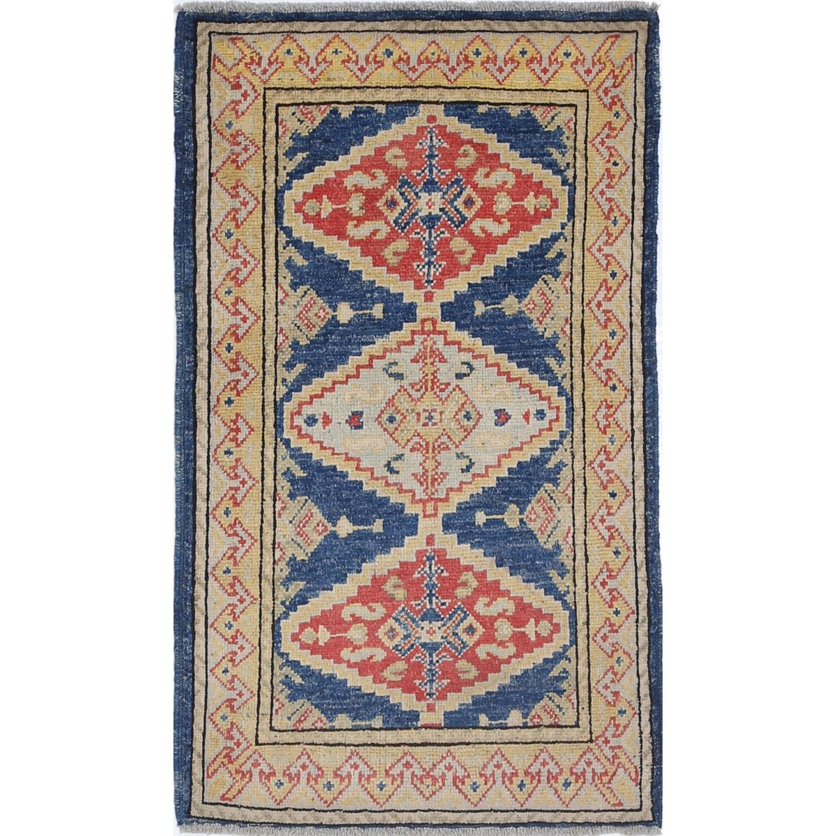 Revival 2x3 Handmade Double Knotted Washable Wool Rug - Colorful