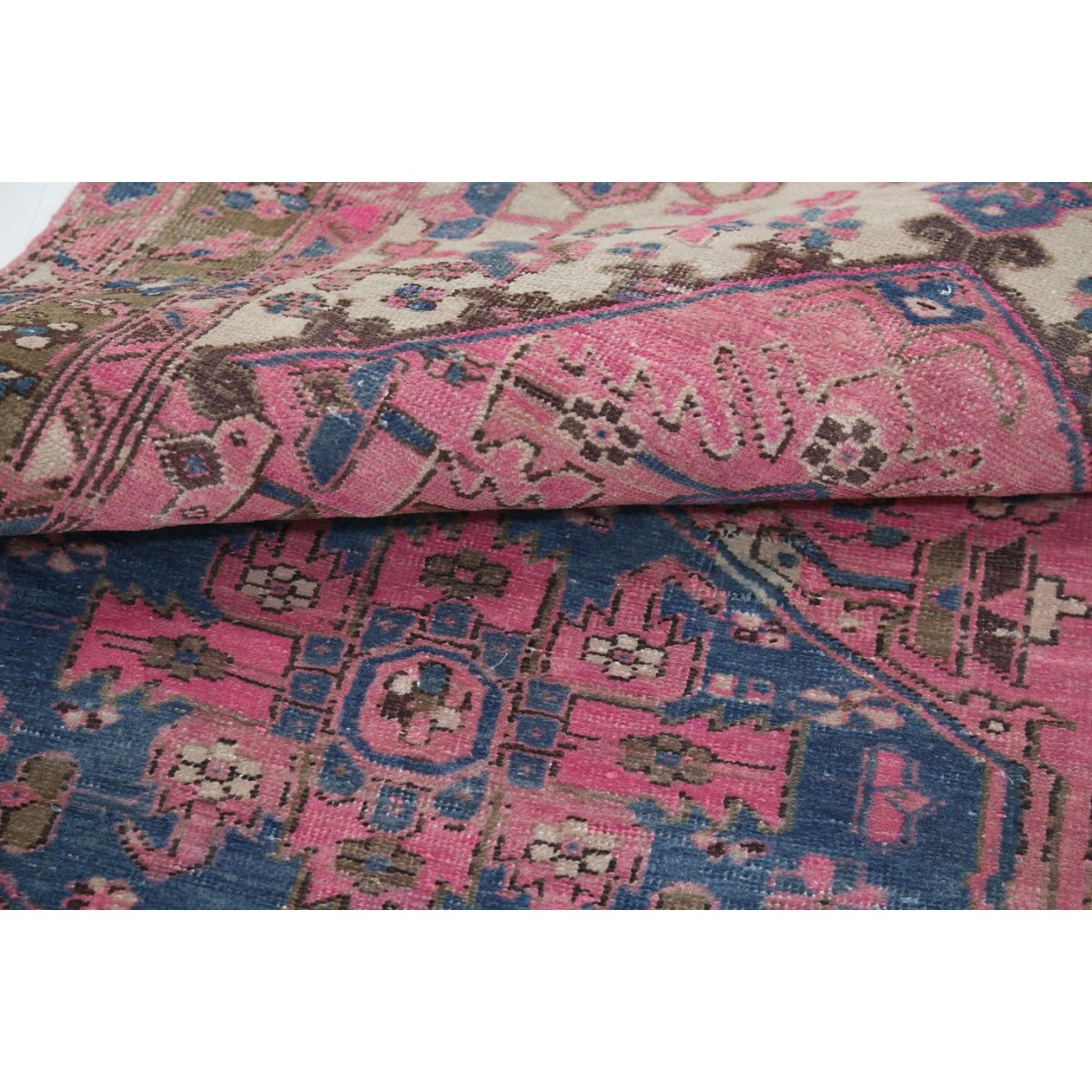 Vintage 4x11 Handmade Double Knotted Washable Wool Runner - Soft Hues