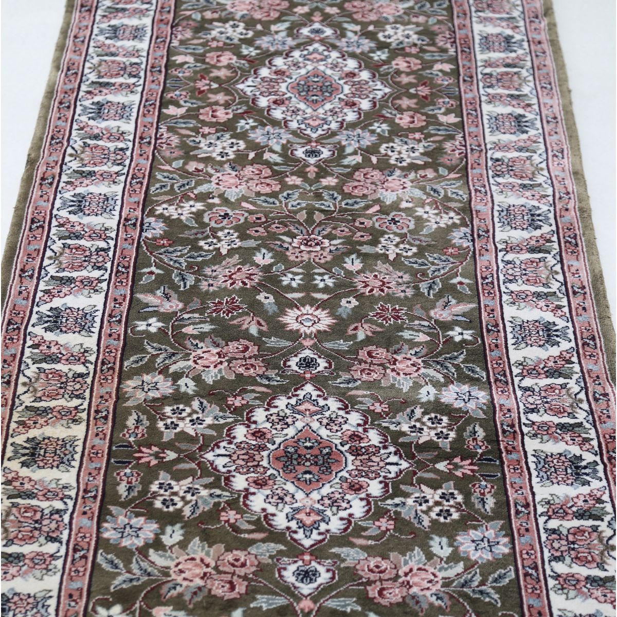 Legacy 3x14 Handmade Double Knotted Washable Art Silk Runner - Colorful
