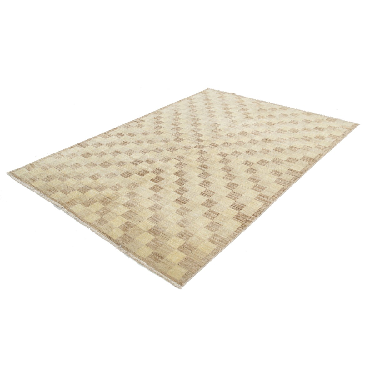 Modcar 6x8 Handmade Double Knotted Washable Wool Rug - Colorful