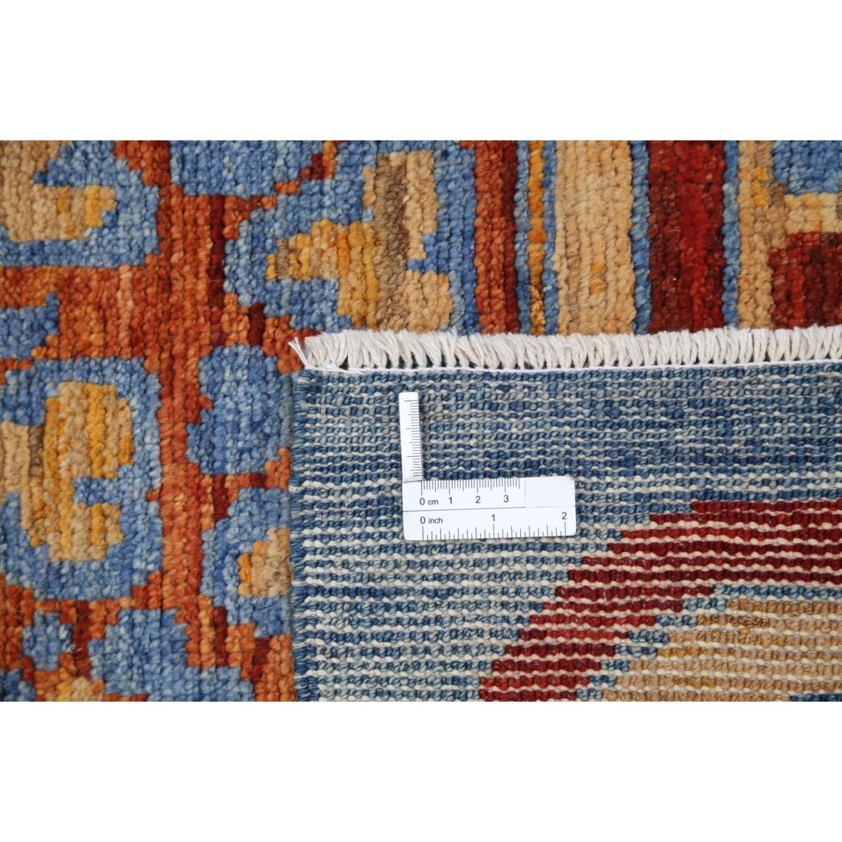 Revival 4x6 Handmade Double Knotted Washable Wool Rug - Colorful