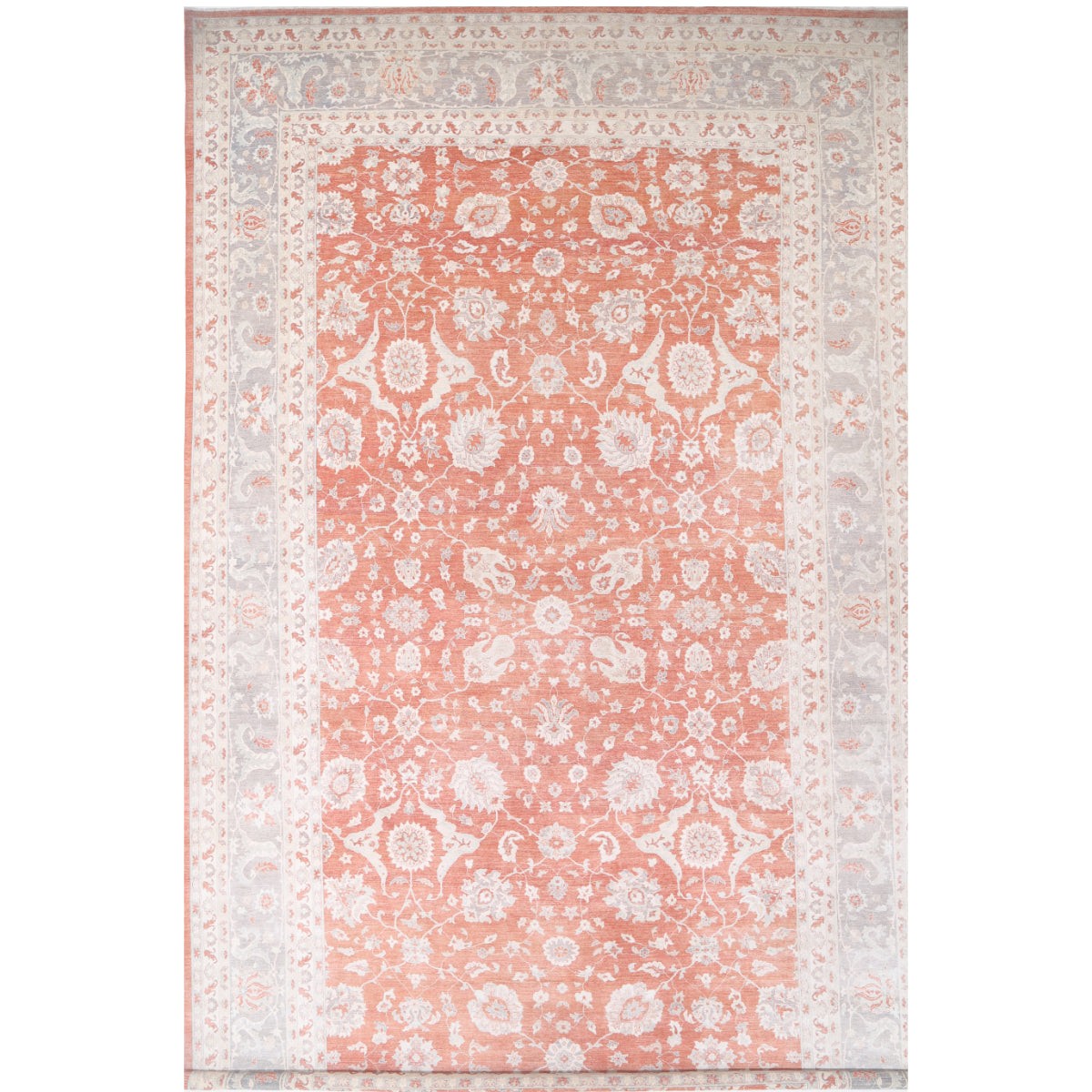 Ziegler 16x25 Handmade Double Knotted Washable Wool Rug - Colorful
