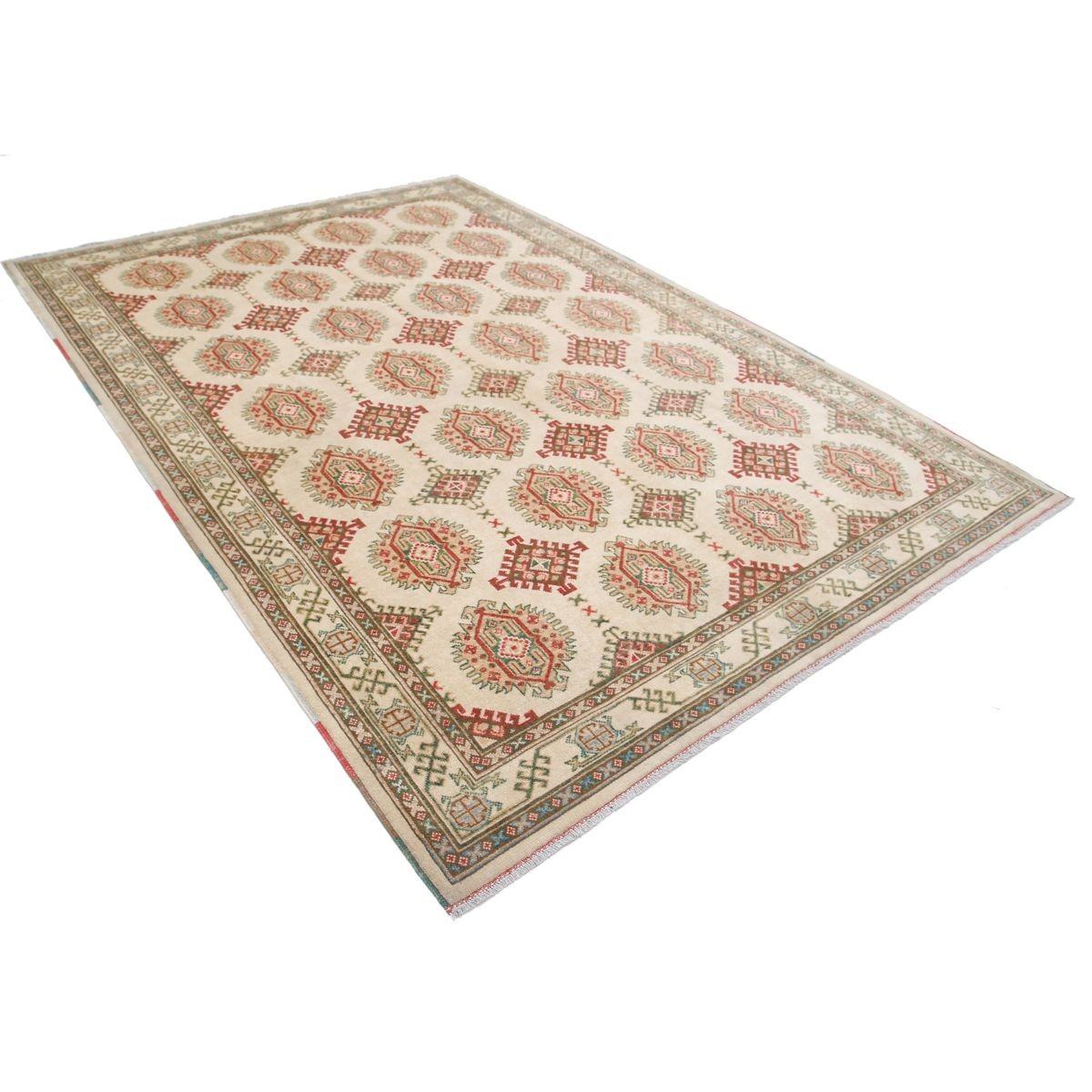 Revival 7x10 Handmade Double Knotted Washable Wool Rug - Colorful