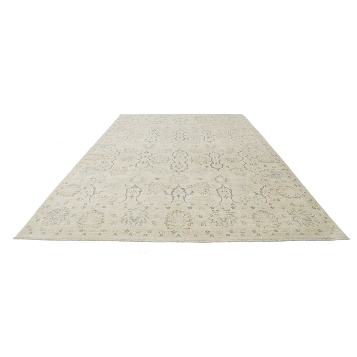 Serenity 9x13 Handmade Double Knotted Washable Wool Rug - Soft Hues