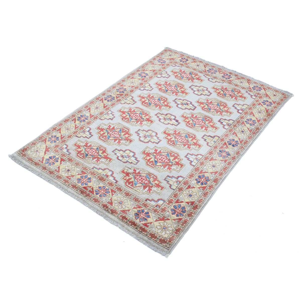 Revival 3x5 Handmade Double Knotted Washable Wool Rug - Colorful