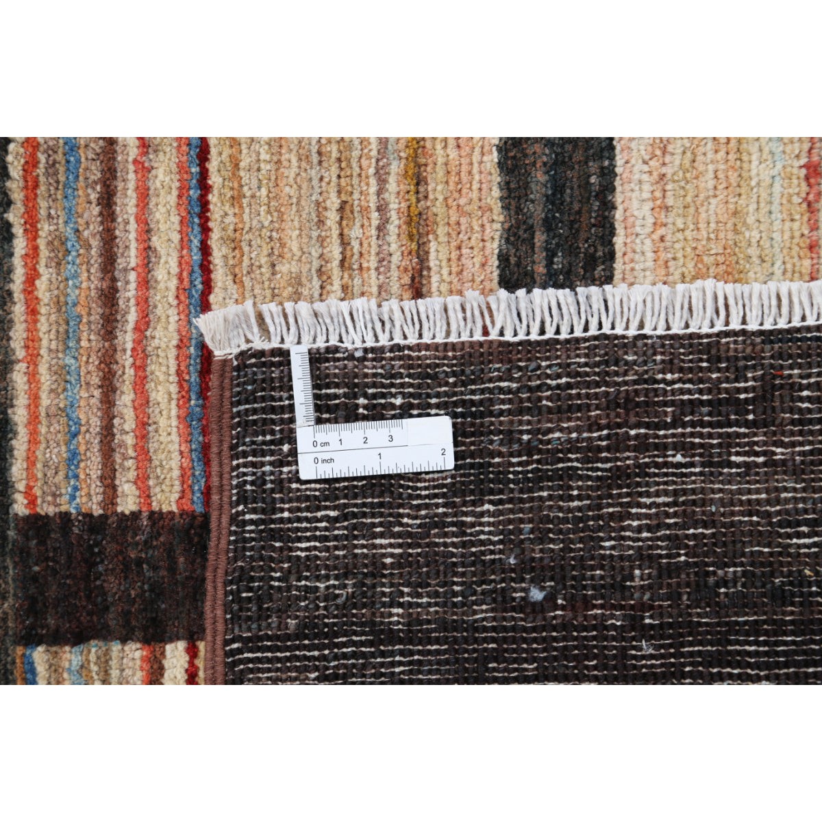 Modcar 8x11 Handmade Double Knotted Washable Wool Rug - Colorful