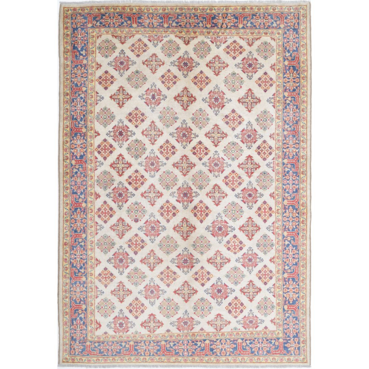 Revival 7x10 Handmade Double Knotted Washable Wool Rug - Colorful