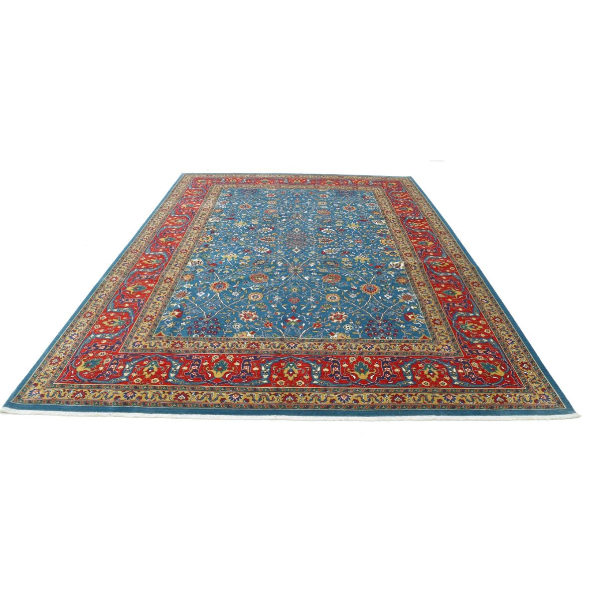 Gulshan 9x12 Machine-Made Washable Wool Rug - Colorful
