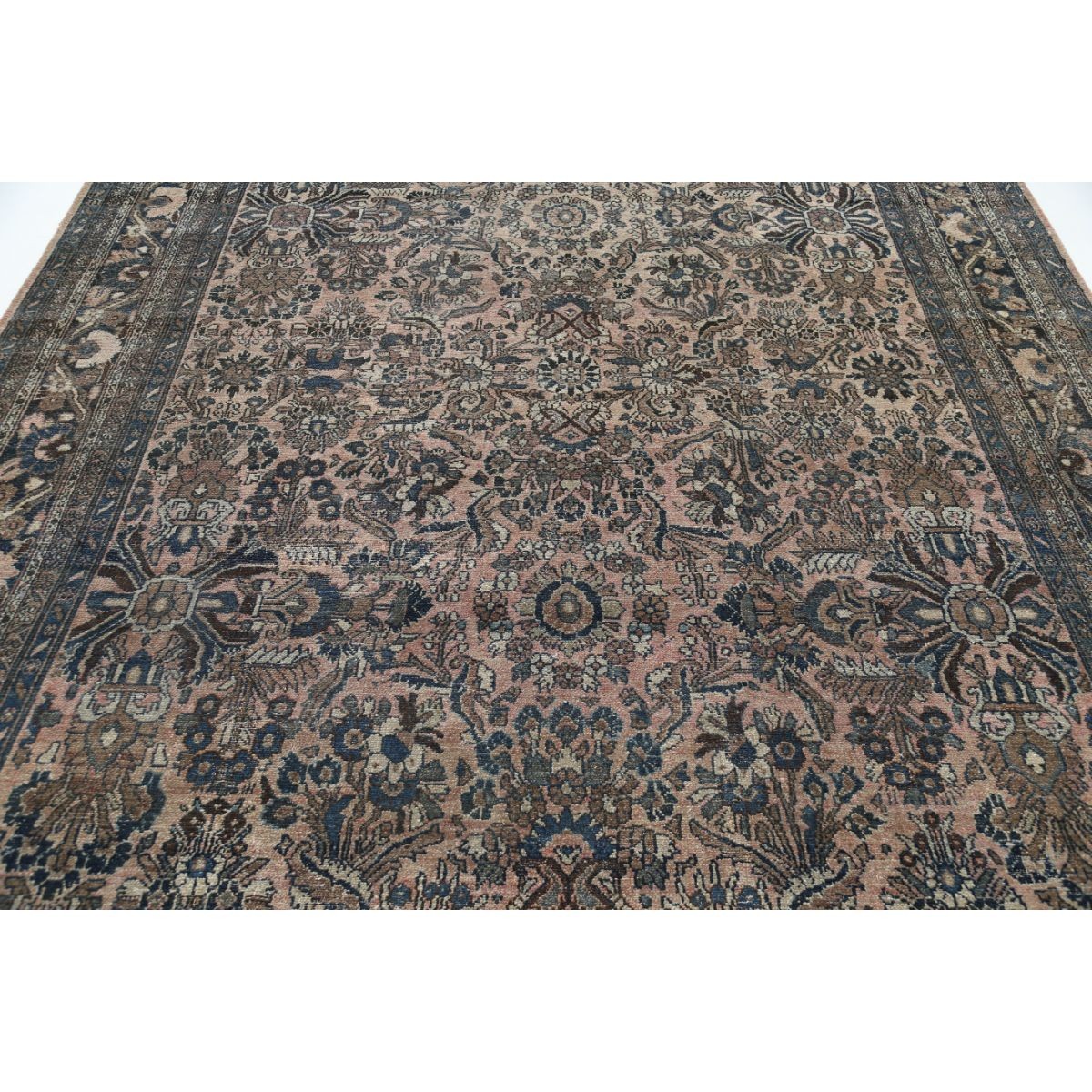 Vintage 8x12 Handmade Double Knotted Washable Wool Rug - Soft Hues