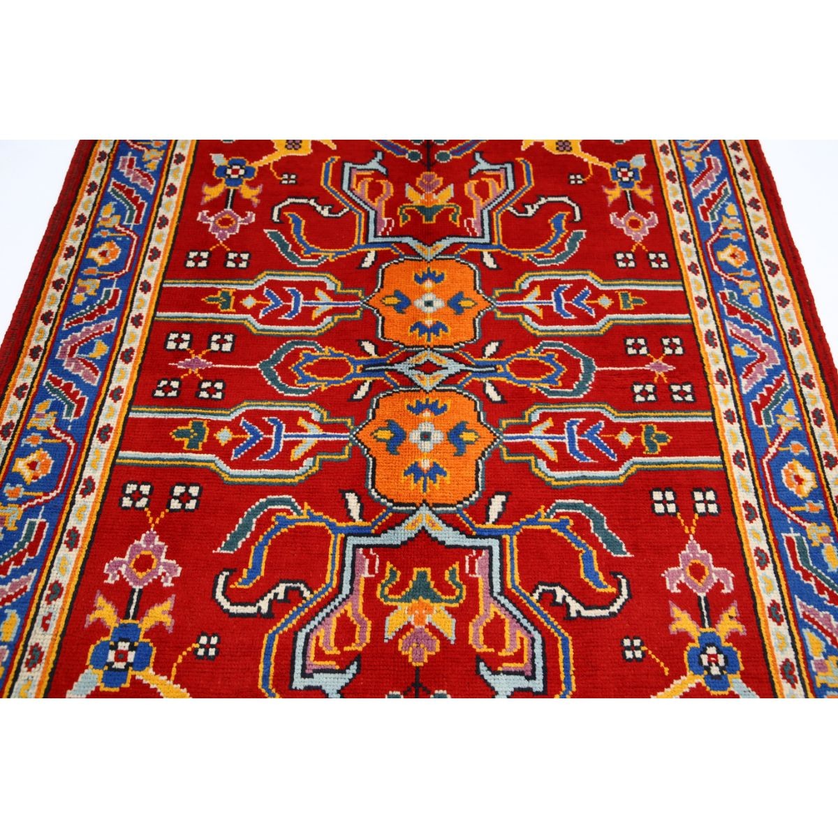 Revival 5x7 Handmade Double Knotted Washable Wool Rug - Colorful