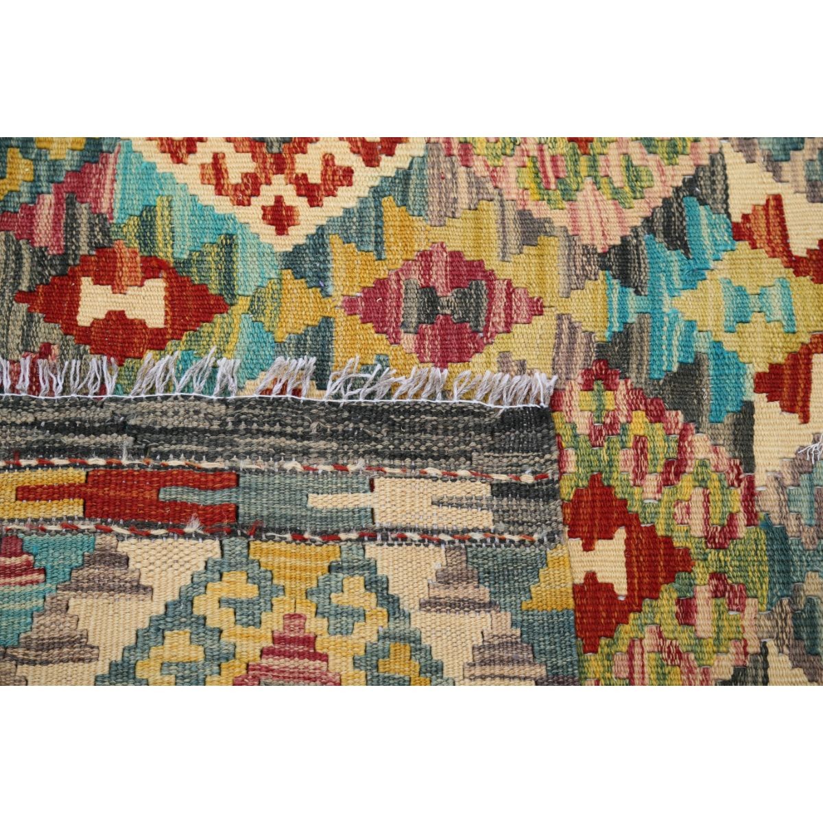 Maimana 4x6 Hand Woven Washable Wool Rug - Colorful