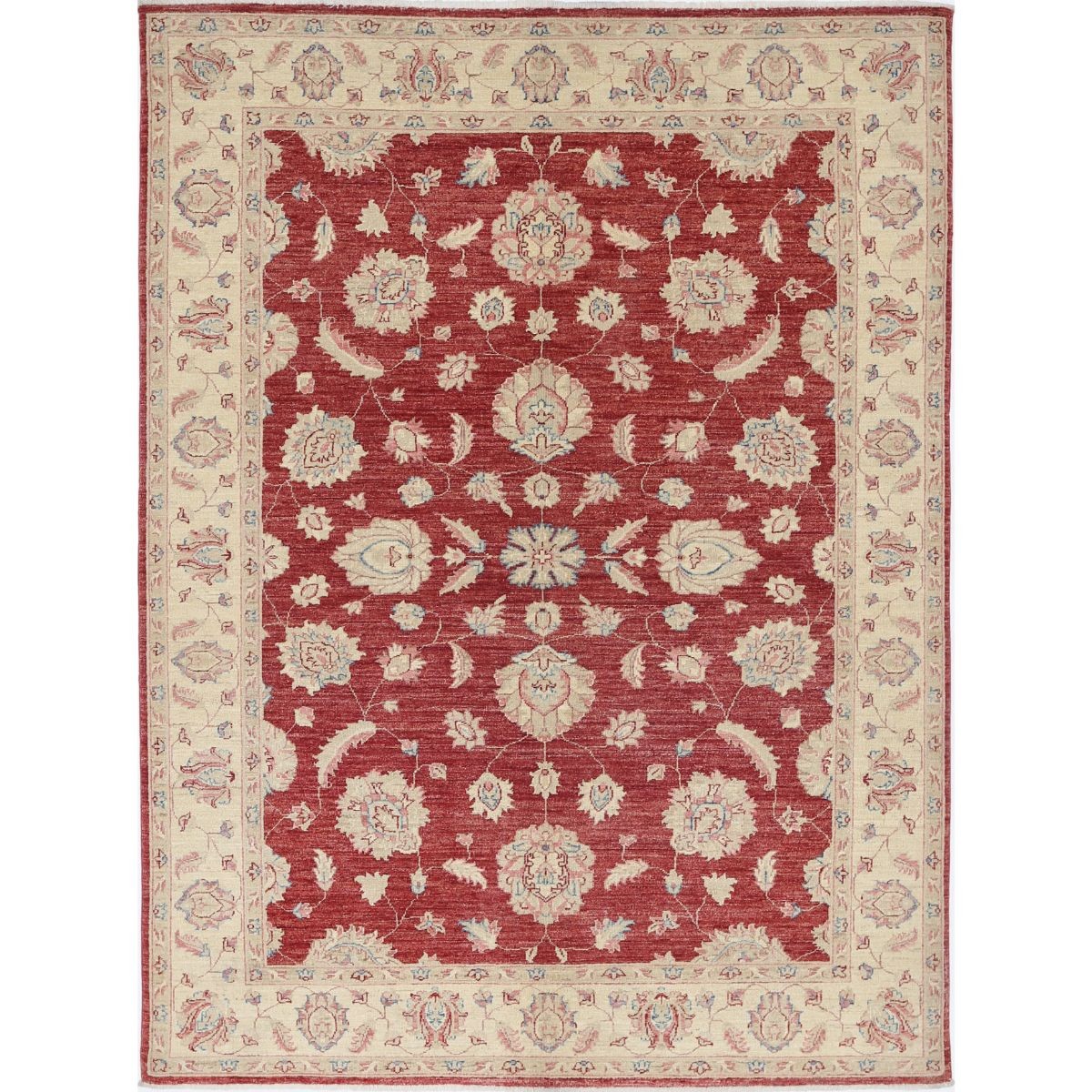 Ziegler 5x8 Handmade Double Knotted Washable Wool Rug - Colorful