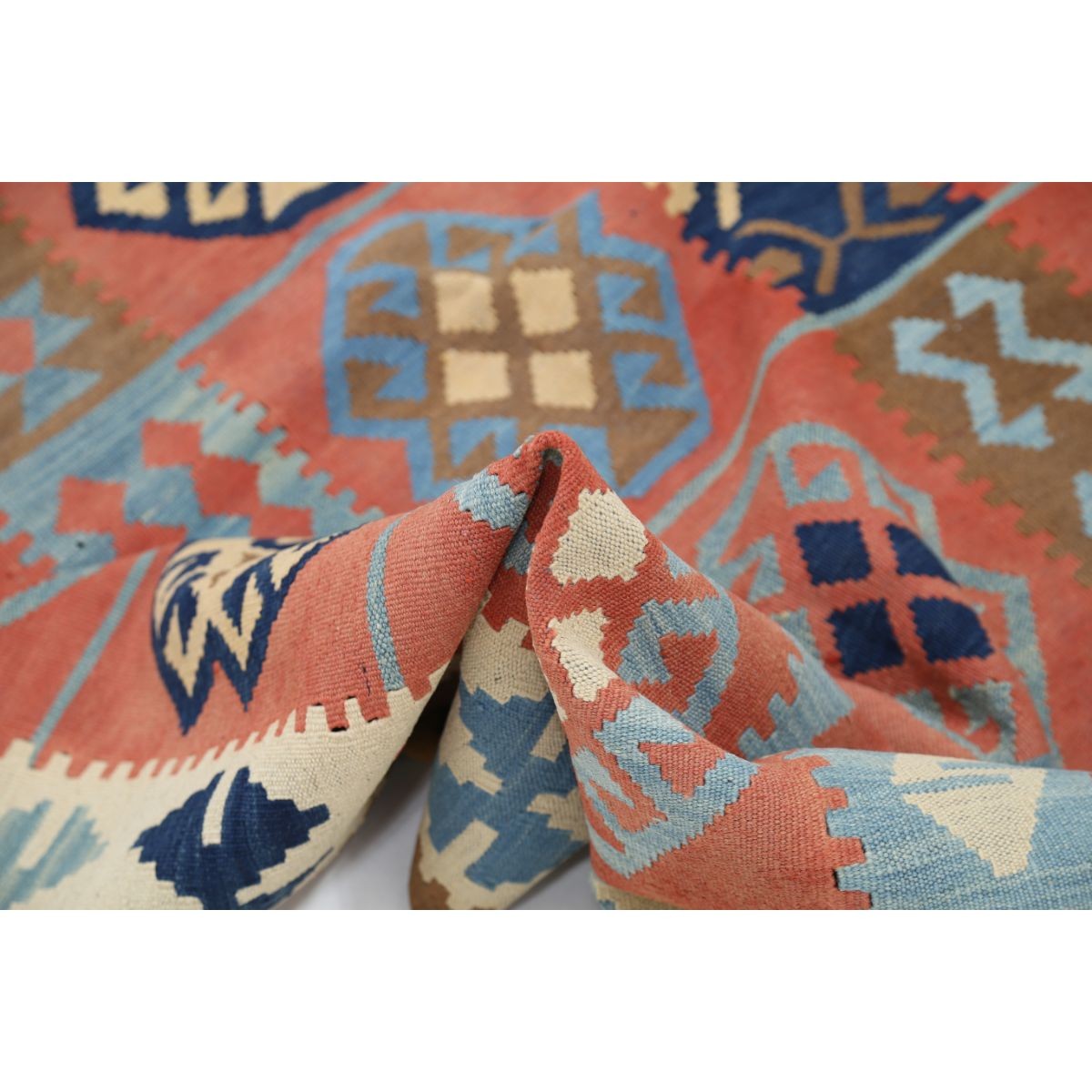 Kafkaas 5x7 Hand Woven Washable Wool Rug - Colorful