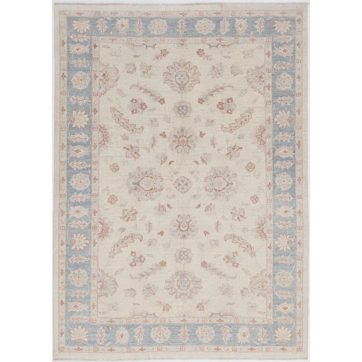 Serenity 5x7 Handmade Double Knotted Washable Wool Rug - Soft Hues