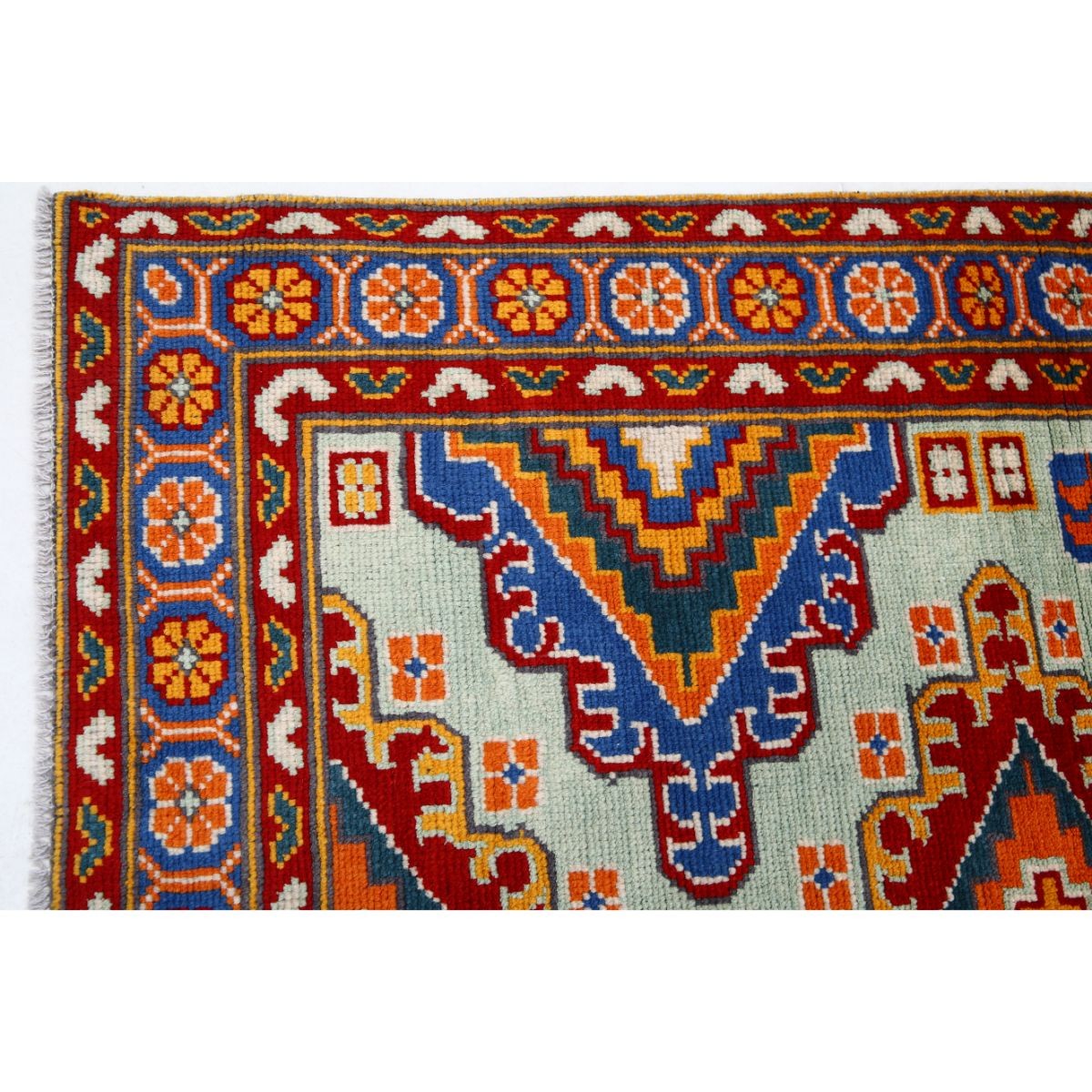 Revival 5x7 Handmade Double Knotted Washable Wool Rug - Colorful