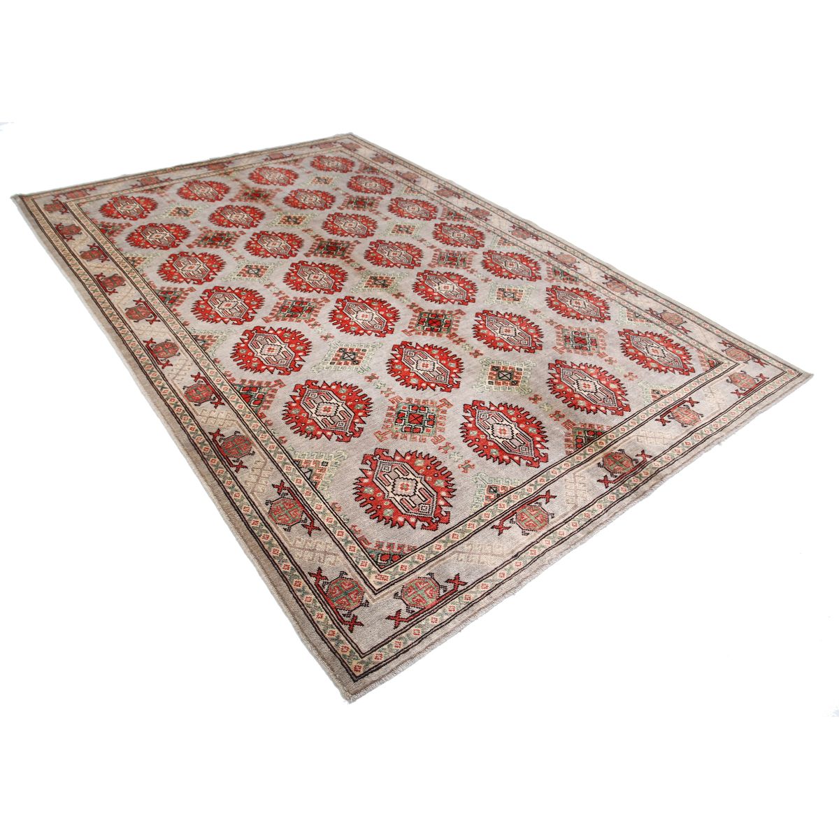 Revival 7x10 Handmade Double Knotted Washable Wool Rug - Colorful