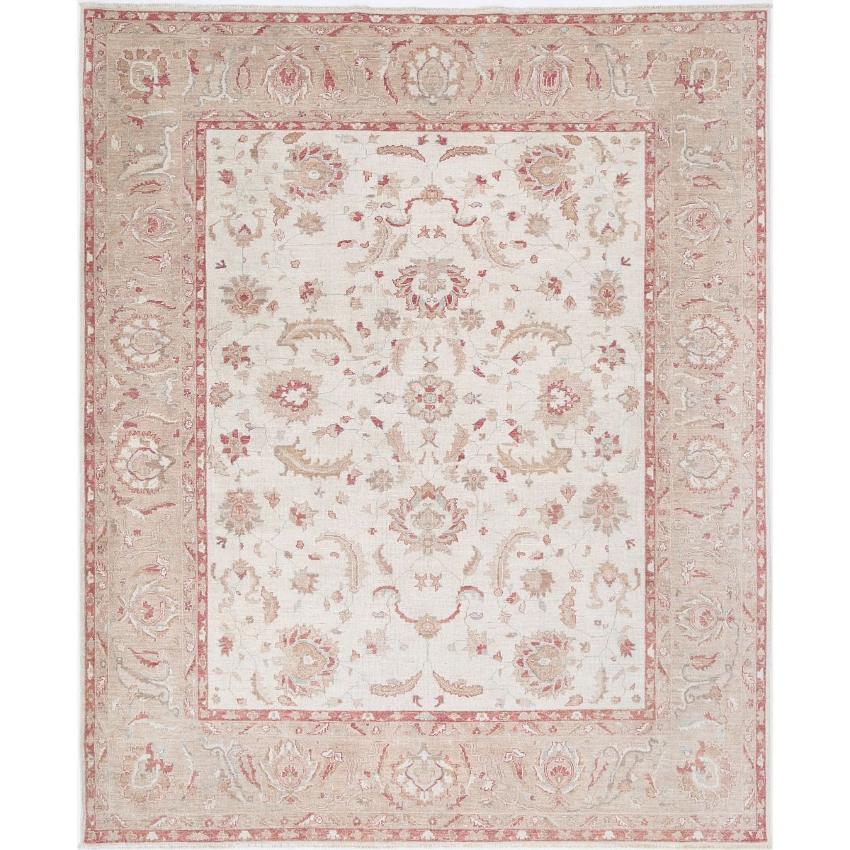 Ziegler 8x10 Handmade Double Knotted Washable Wool Rug - Colorful