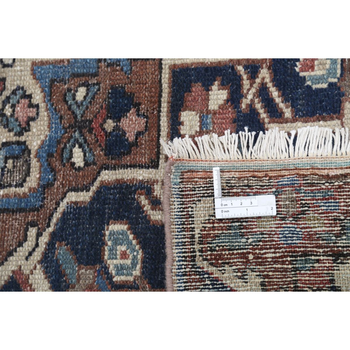 Vintage 11x17 Handmade Double Knotted Washable Wool Rug - Soft Hues