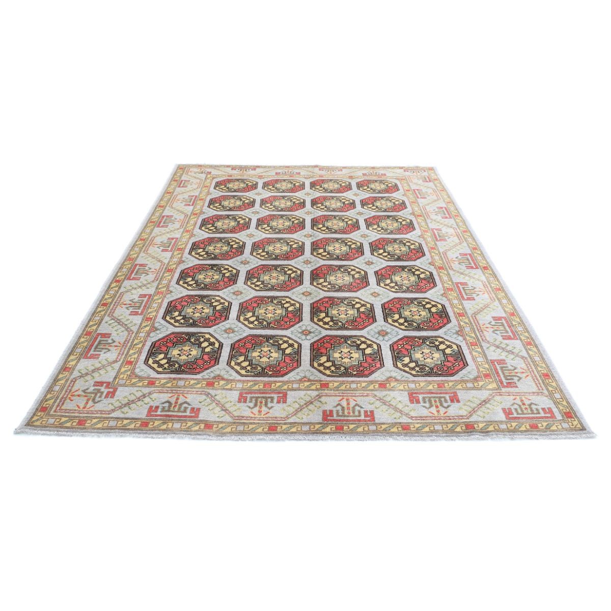 Revival 7x10 Handmade Double Knotted Washable Wool Rug - Colorful