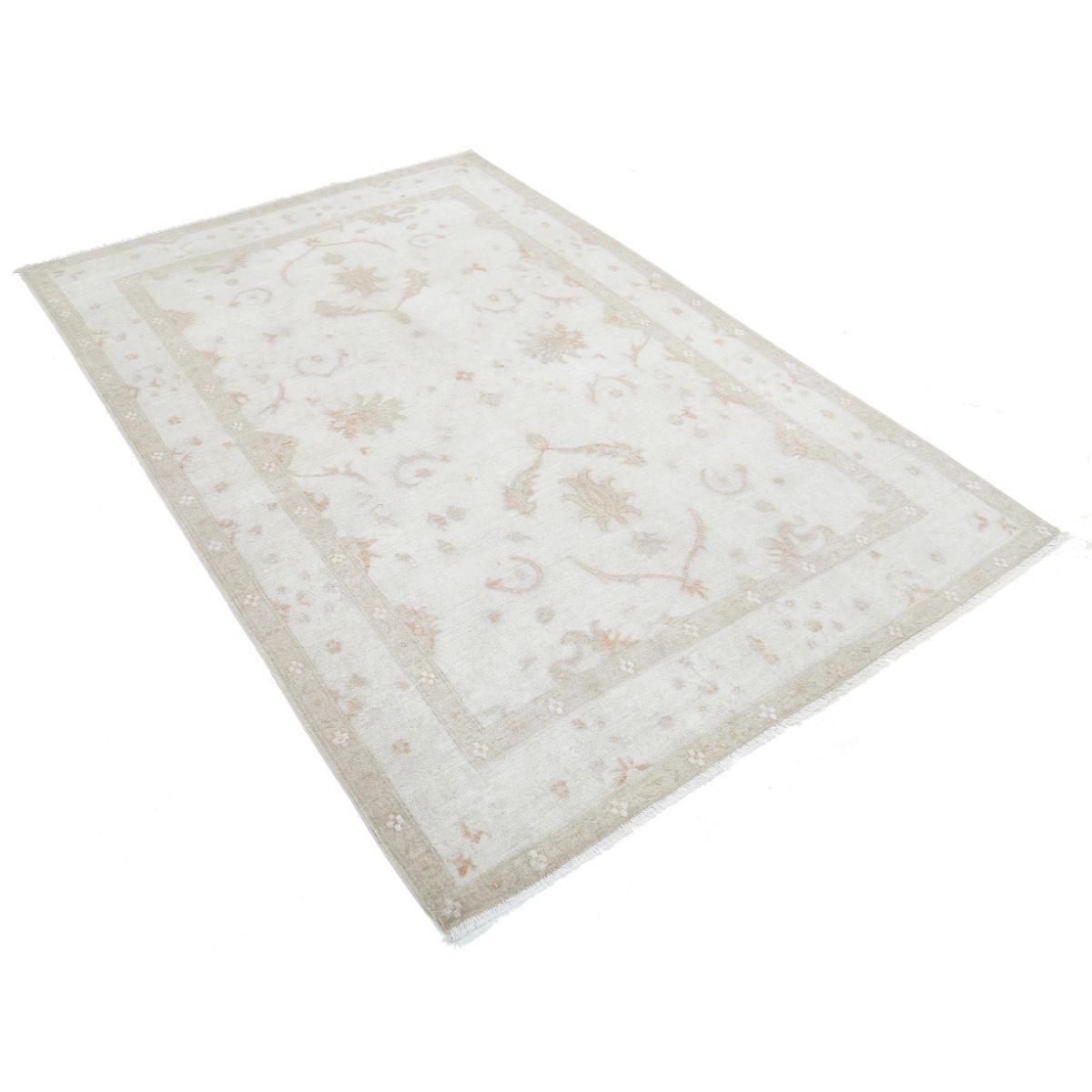 Serenity 5x7 Handmade Double Knotted Washable Wool Rug - Soft Hues