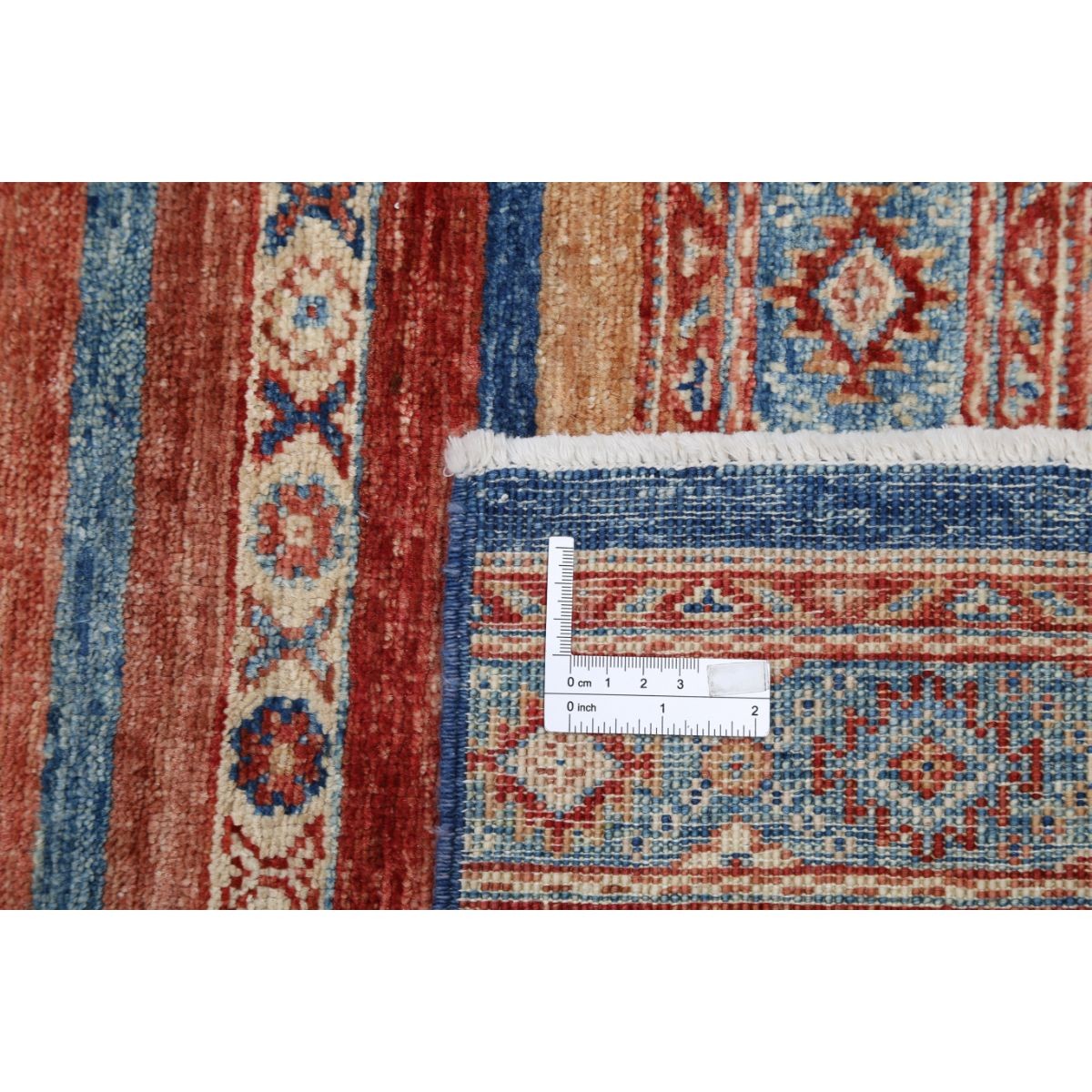 Khurjeen 6x8 Handmade Double Knotted Washable Wool Rug - Colorful