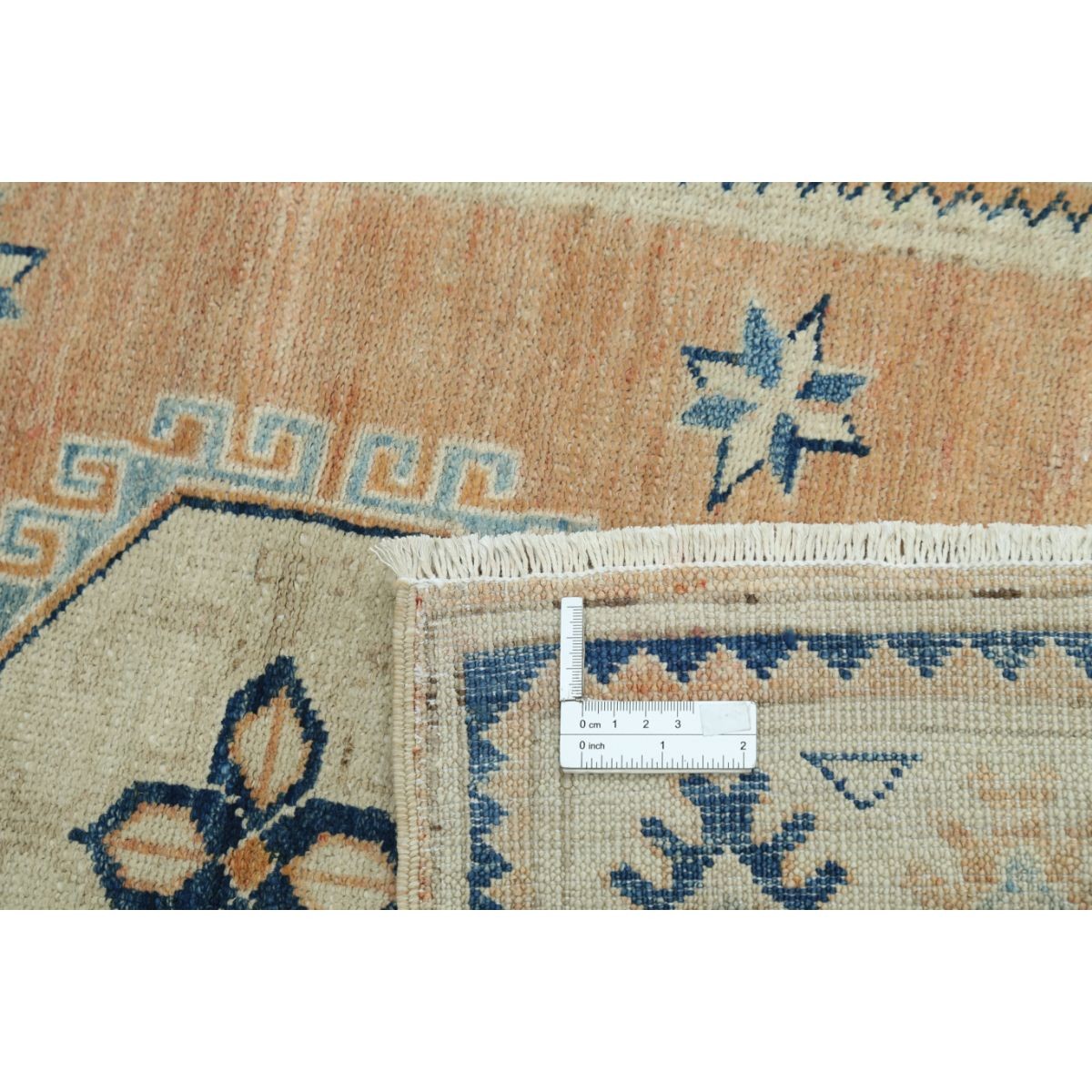 Kazak 3x4 Handmade Double Knotted Washable Wool Rug - Colorful