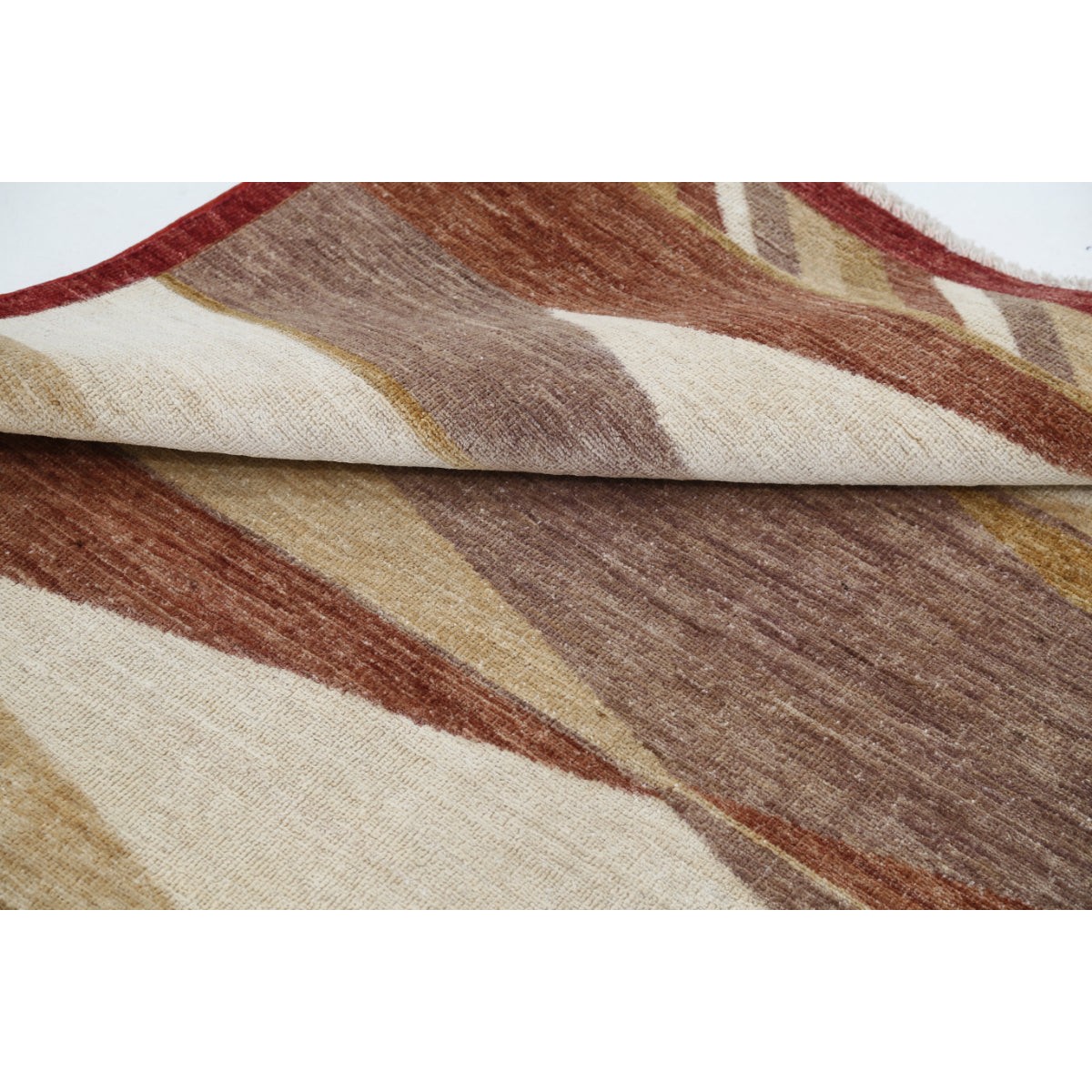 Modcar 5x6 Handmade Double Knotted Washable Wool Rug - Colorful