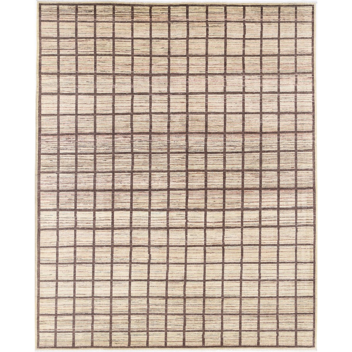 Modcar 8x10 Handmade Double Knotted Washable Wool Rug - Colorful
