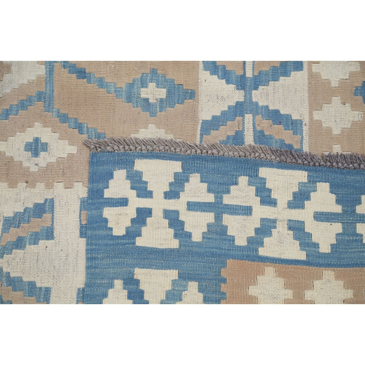 Kafkaas 5x7 Hand Woven Washable Wool Rug - Soft Hues