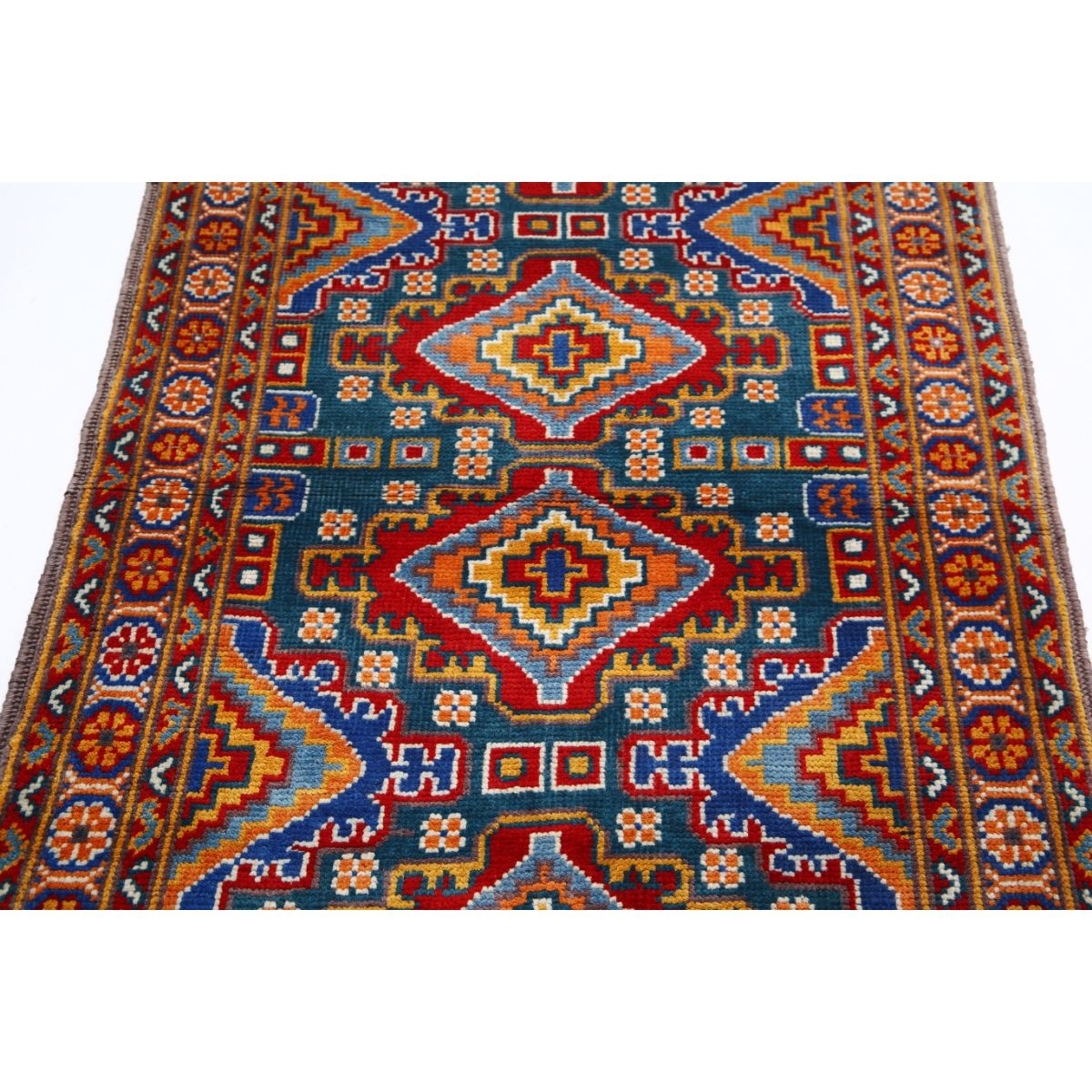 Revival 3x5 Handmade Double Knotted Washable Wool Rug - Colorful