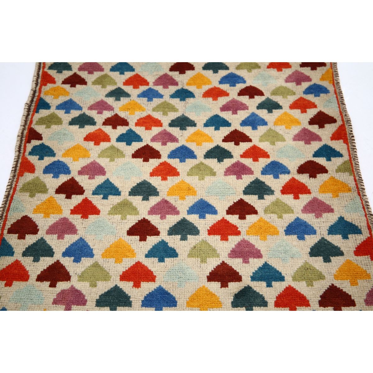Revival 3x4 Handmade Double Knotted Washable Wool Rug - Colorful