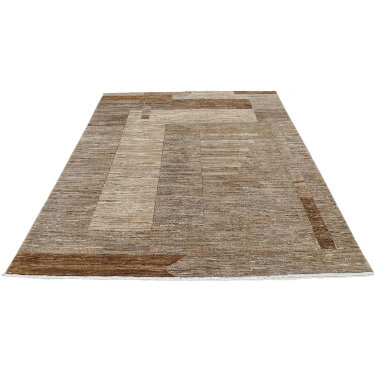 Modcar 7x8 Handmade Double Knotted Washable Wool Rug - Colorful