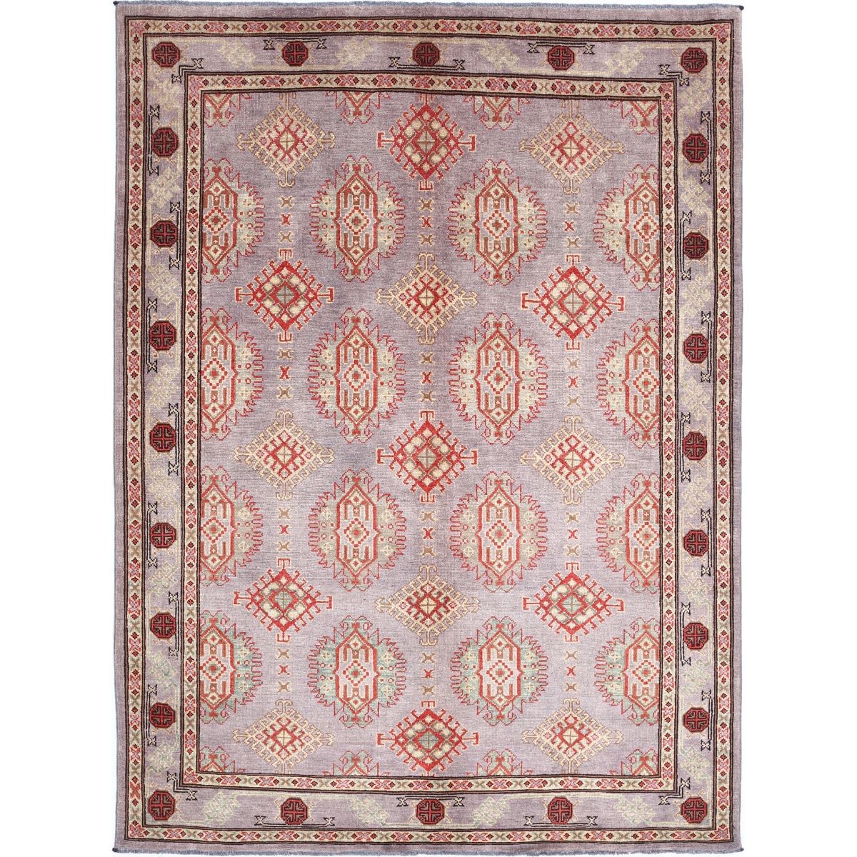 Revival 6x8 Handmade Double Knotted Washable Wool Rug - Colorful