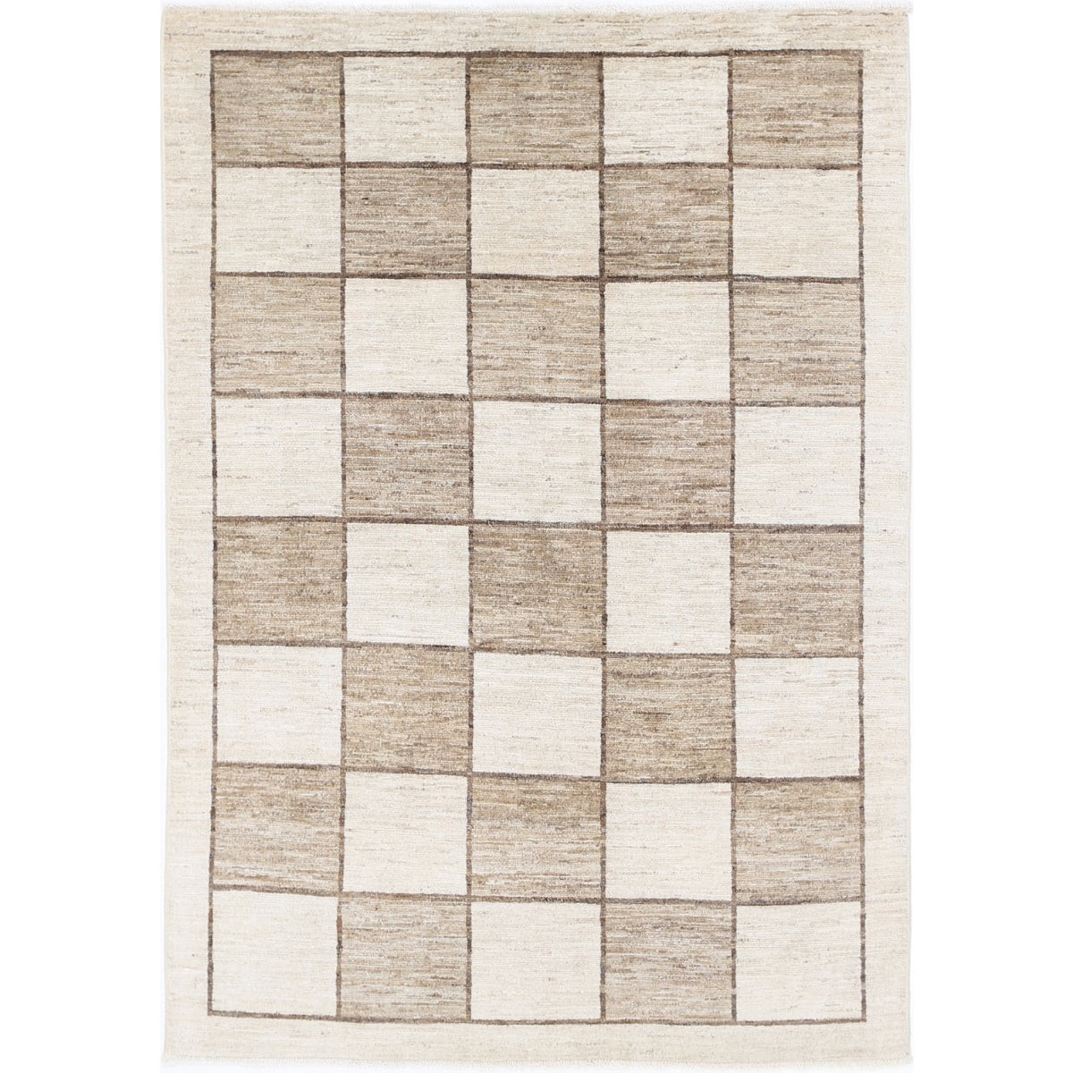 Modcar 5x7 Handmade Double Knotted Washable Wool Rug - Colorful