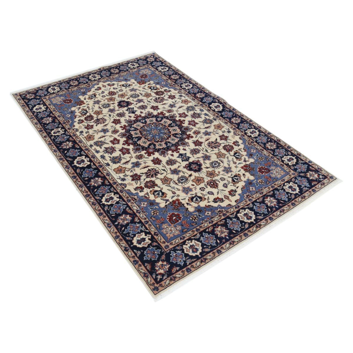 Heritage 4x6 Handmade Double Knotted Washable Wool Rug - Colorful