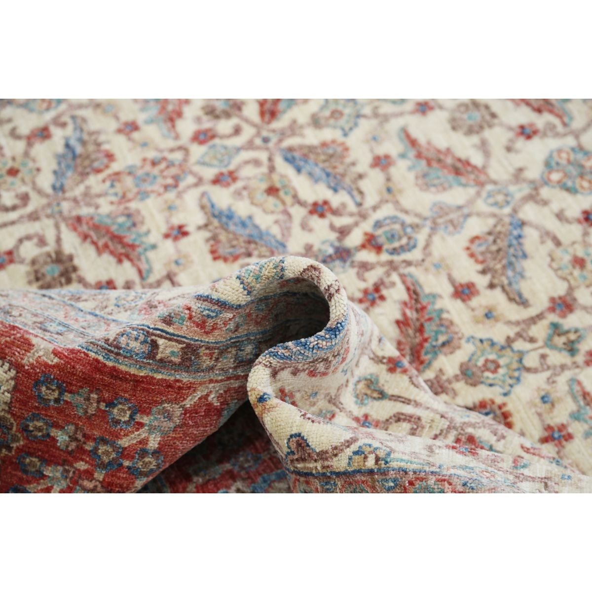 Ziegler 6x9 Handmade Double Knotted Washable Wool Rug - Colorful