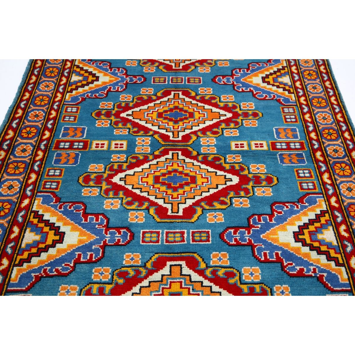 Revival 5x7 Handmade Double Knotted Washable Wool Rug - Colorful