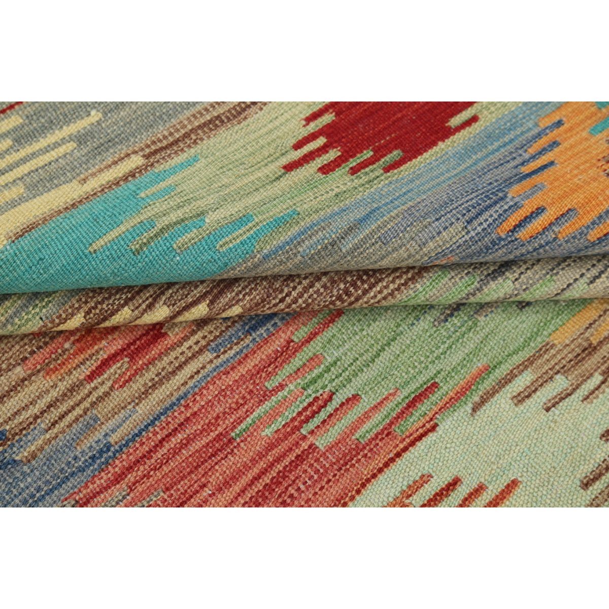 Maimana 4x6 Hand Woven Washable Wool Rug - Colorful