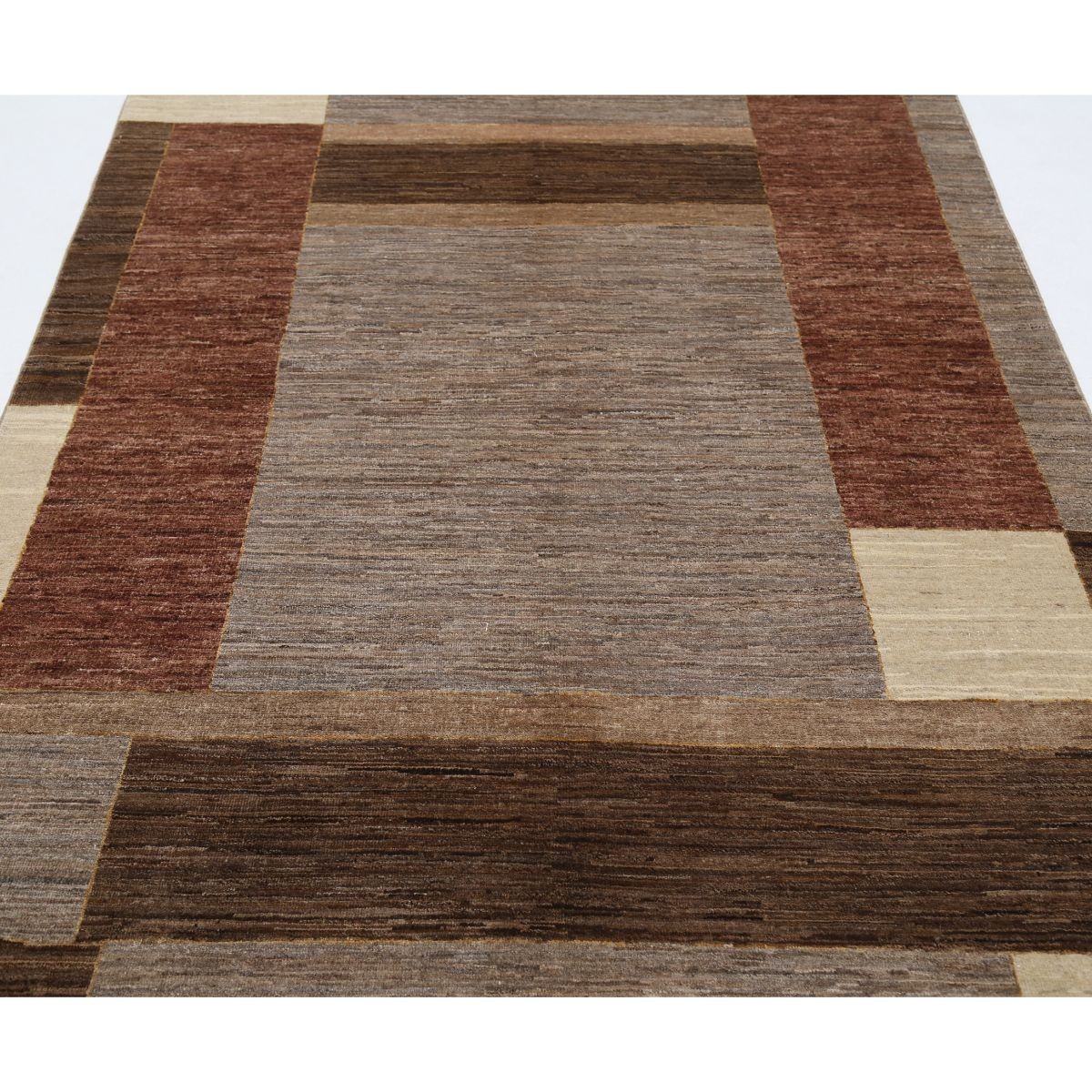 Modcar 5x7 Handmade Double Knotted Washable Wool Rug - Colorful