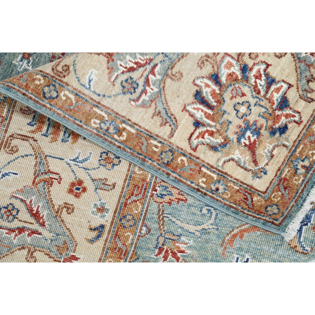Ziegler 5x8 Handmade Double Knotted Washable Wool Rug - Colorful