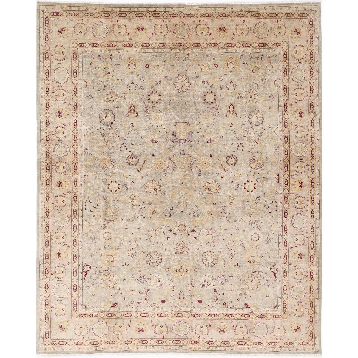 Heritage 8x10 Handmade Double Knotted Washable Wool Rug - Colorful