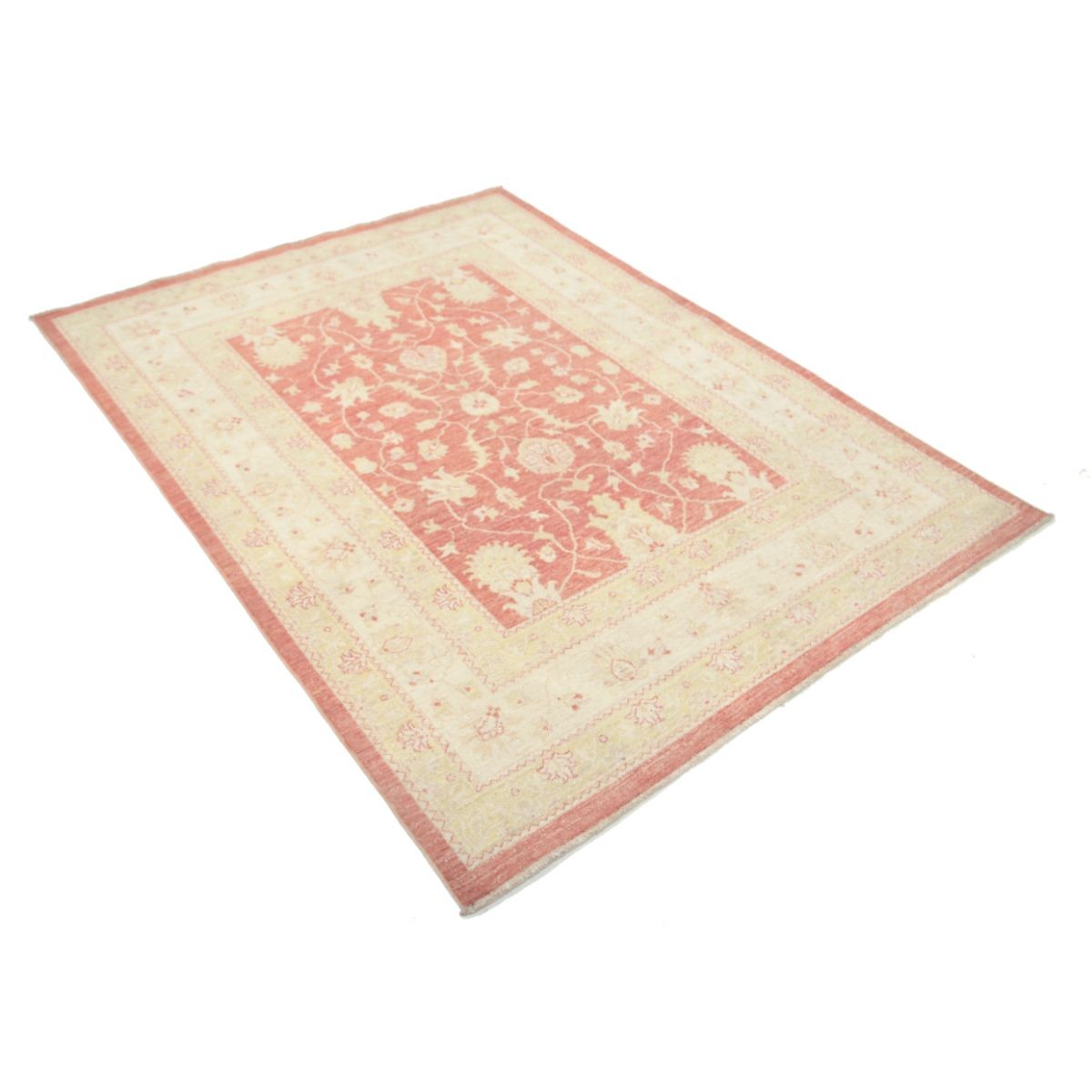 Ziegler 5x6 Handmade Double Knotted Washable Wool Rug - Soft Hues