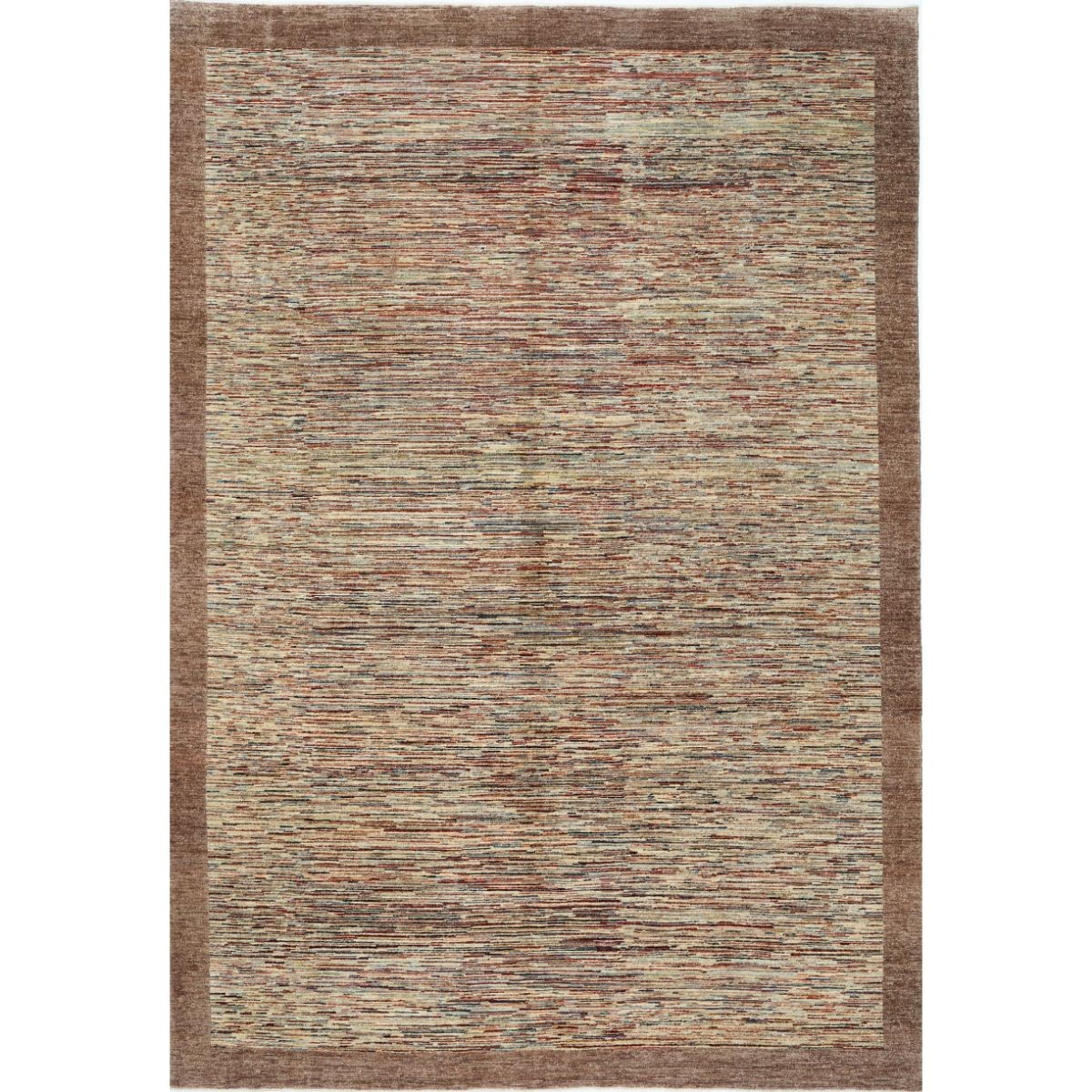 Modcar 9x12 Handmade Double Knotted Washable Wool Rug - Colorful